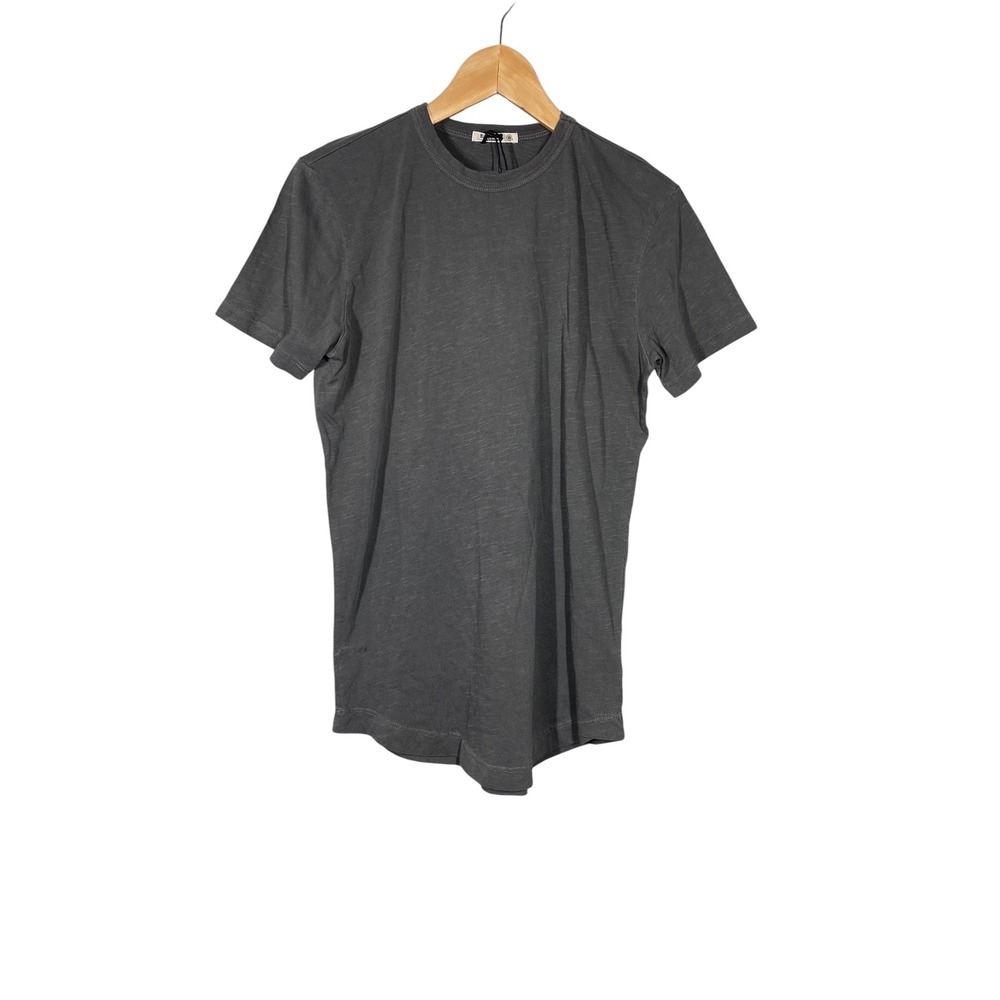 Buck Mason T-Shirt Mens XS Coal NEW Slub Cotton Tall Curve Venice Wash Tee
